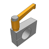 REC01_22 - 带把手支柱固定夹·螺孔平行标准型/薄型·螺孔垂直薄型