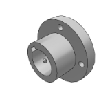 GAU01_12 - Flange type guide shaft support ??¨¨ Keyway type ??¨¨ Mounting hole through hole