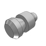 YDL01_15 - 大头/小头锥角定位销·螺栓固定·环槽型