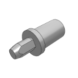 YDP01_20 - Large Head/Small Head Taper Angle Locating Pin ¡¤ Standard With Shoulder ¡¤ P Size Selected
