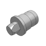 YEC01_12 - 大头/小头锥角定位销·带肩螺栓固定·环槽型