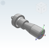 YKE21_38 - 定位销 焊接夹具用·锥角R型 无研磨退刀槽 带肩型·外螺纹型/止动螺丝型
