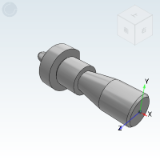 YKE41_58 - 定位销 焊接夹具用·锥角R型 带研磨退刀槽 带肩型·外螺纹型/止动螺丝型