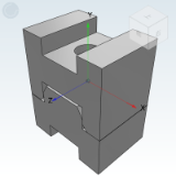 PDC16 - 定位块·方形槽·标准倒角凸台型