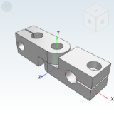 RDP31_32 - Pillar fixing clip/Same diameter handshake rotary type