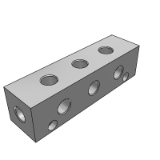 KCH01 - Connecting block for hydraulic pressure ?¡è L shape ?¡è End face penetration ?¡è Standard type