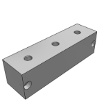 KDP31 - 油压/水压用连接块·十字形·端面无孔·间距固定型