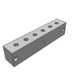KDP51_52 - 油压/水压用连接块·十字形·端面无孔·间距指定型