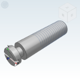 FFG01_11 - 拉伸弹簧支柱·一字槽带环槽半牙型
