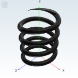 YWHH - Heat-resistant compression spring Allowable displacement L×35%