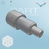 WJN21 - Locating nut for oil pressure damper / side load adapter - side load adapter