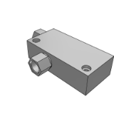 WED61 - Standard type · vacuum generator · square type · built in muffler · threaded connection type
