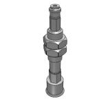 WEJ41 - Standard Type,Vertical Vacuum Sucker,External Thread Connection Of Buffer,Nozzle Type With Barb Joint, Buffer Type