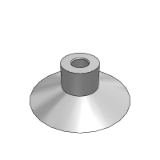 WEM11-12 - Standard type, vertical vacuum nozzle suction cup, flat type