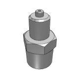 J-XYA21 - Precision type, miniaturized quick joint, pressing straight head and external thread