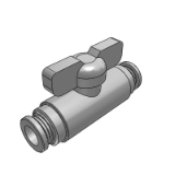 J-XYK51 - Precision ball valve straight pipe joint double handle type