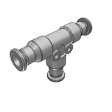 J-XYK81 - Precision all-stainless steel quick plug-in joint T-shaped tee joint equal diameter