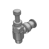 J-XZE61 - Precision type · throttle valve · stainless steel SUS316 type · external thread