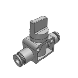 J-XZK41 - Precision type, manual valve, double quick coupling type, external thread