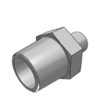 XZQ01 - Economical type, all stainless steel joint, external thread equal diameter type, direct head