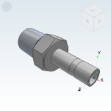 XZY16 - Economical ferrule connector external thread direct adapter