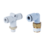 D8-Pneumatic connector / speed control valve
