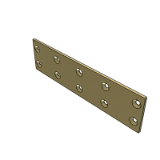 OBG01_12 - 无油线性滑板·铜合金·两面研磨型·锥孔型/沉孔型