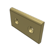 OBJ11 - 无油线性滑板·铜合金·尺寸选择型·沉孔型