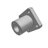 LME01_27 - Linear bearing with flange and single liner