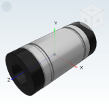 MX-LMC03_13 - Straight column linear bearing (with lubrication device) · single liner / double liner