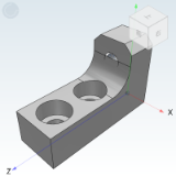 ICY01_26 - Limit block for linear guide (single piece/component) compact type
