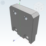 ICZ01_02 - 直线导轨用限位块(单件) 双孔直板型 紧凑型/复合型