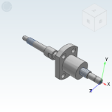 LCA67 - Rolled ball screw / shaft diameter 4, lead 1 / standard nut type