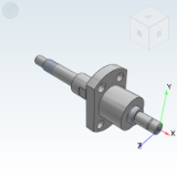 LCB67 - Rolled ball screw / shaft diameter 6, lead 1/2 / standard nut type