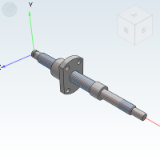 LCC07_08 - Rolled ball screw / shaft diameter 8 / lead 2 / standard nut type