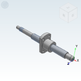 LCC67 - Rolled ball screw / shaft diameter 8, lead 1/5/8 / standard nut type