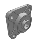 T-BDR - Bearings with housings, with square housings, outer spherical ball bearings, casting type, standard type