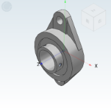 UCFL_TR - TR ball bearing with seat, casting type, rhombus outside spherical ball bearing