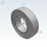 BBR06 - Single row angular contact ball bearing/Universal matching type/Contact angle: 25 °