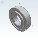 BFA11 - Machine tool bearing/No sealing ring. steel ball/One way angular contact ball bearing C-type contact angle 15 °