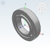BFA41 - Machine tool bearing/No sealing ring/One way angular contact ball bearing C-type contact angle 60°