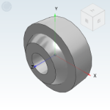 BNK51 - Radial spherical plain bearings, medium series, outer ring single seam type