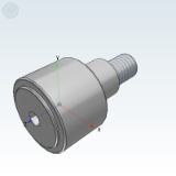 BPG01_23 - Cam bearing follower, with eccentric shaft sleeve type, bolt type • inlet type