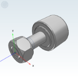 bpk05_26 - 凸轮轴承随动器·螺栓型·标准型·带内六角孔偏心型·圆柱型/球面型