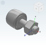 BPZ01_02 - Cam bearing follower with rubber outer ring spherical type