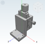 EJL06 - Dovetail type manual stage: Z axis (precision type, feed screw drive type)
