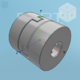 DBS11 - 十字环联轴器·螺钉固定型·铝合金/不锈钢（铝青铜）