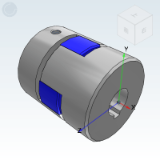 DCK01 - Plum-type coupling ??¡§¡§ with keyway screw type ??¡§¡§ aluminum alloy (excellent rubber)