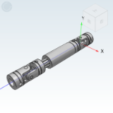 DDH21_31 - Precision universal joint, double-section • Telescopic/Needle bearing telescopic