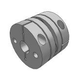 DEG01_13 - 经济型膜片式联轴器 铝合金/不锈钢 单膜片/双膜片 螺钉夹紧型